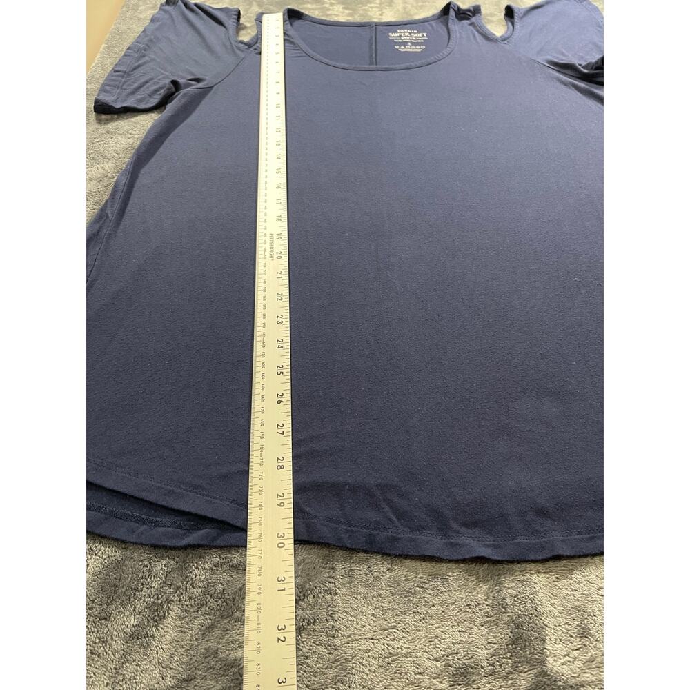 Torrid Super Soft Knit Cold Shoulder Blouse Top Plus Size 1X - Picture 3 of 7